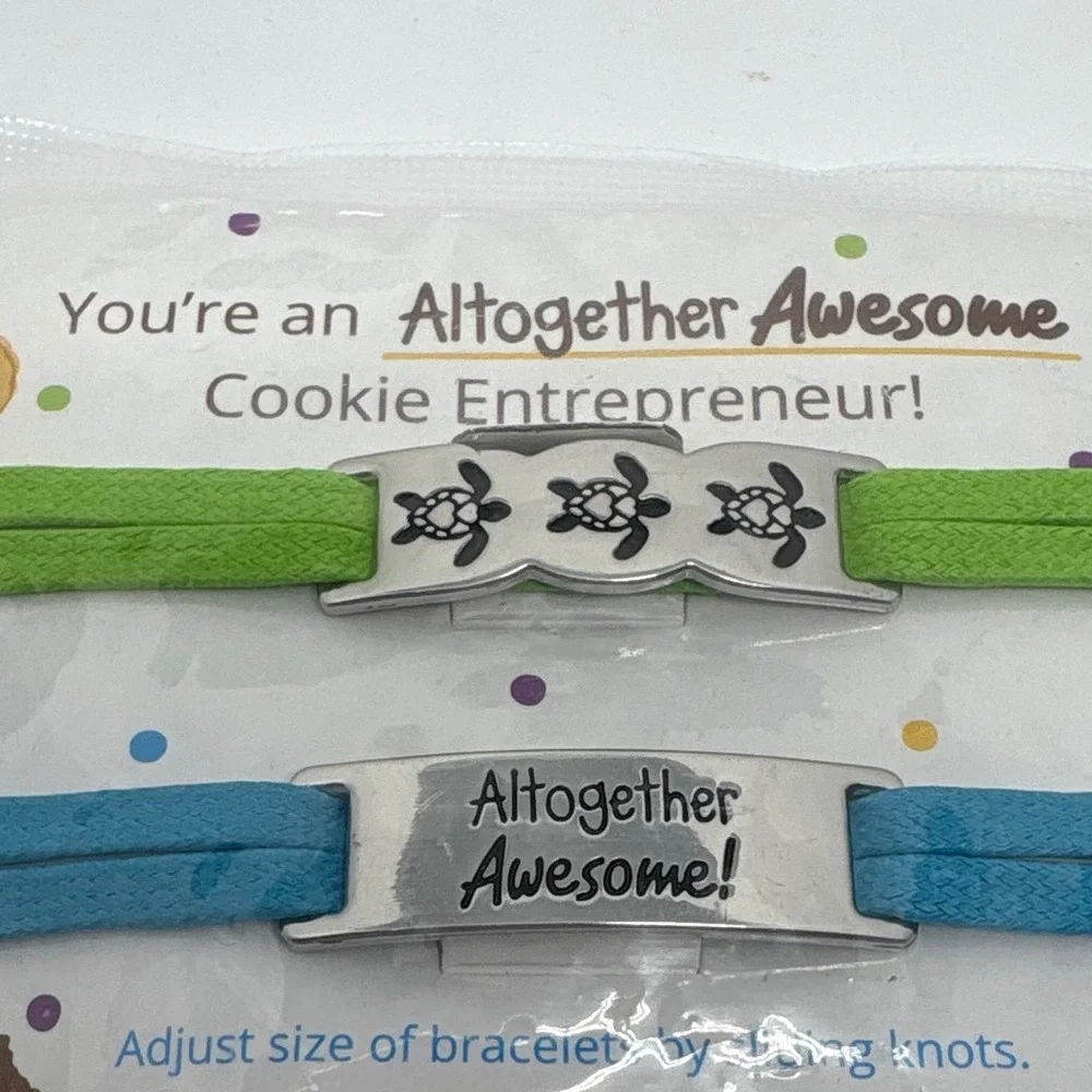 Little Brownie Bakers Girl Scout Cookie Reward Entrepreneur‎ Bracelets Set of 2